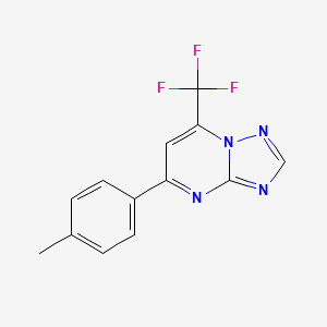 molecular formula C13H9F3N4 B5760409 5-(4-methylphenyl)-7-(trifluoromethyl)[1,2,4]triazolo[1,5-a]pyrimidine 