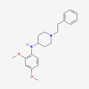 molecular formula C21H28N2O2 B5760436 N-(2,4-dimethoxyphenyl)-1-(2-phenylethyl)-4-piperidinamine 