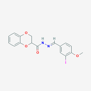 molecular formula C17H15IN2O4 B5760451 N'-(3-iodo-4-methoxybenzylidene)-2,3-dihydro-1,4-benzodioxine-2-carbohydrazide 