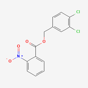 molecular formula C14H9Cl2NO4 B5760457 3,4-dichlorobenzyl 2-nitrobenzoate 
