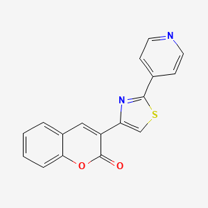 3-[2-(4-pyridinyl)-1,3-thiazol-4-yl]-2H-chromen-2-one