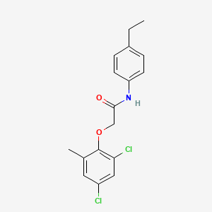 molecular formula C17H17Cl2NO2 B5760505 2-(2,4-dichloro-6-methylphenoxy)-N-(4-ethylphenyl)acetamide 