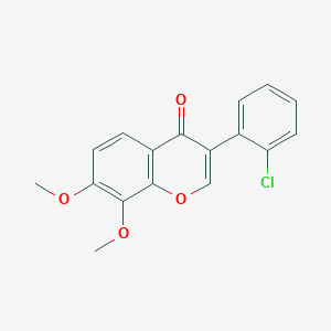 molecular formula C17H13ClO4 B5760524 3-(2-chlorophenyl)-7,8-dimethoxy-4H-chromen-4-one 