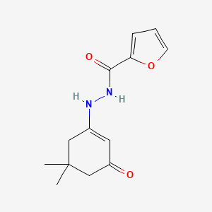 molecular formula C13H16N2O3 B5760549 N'-(3-hydroxy-5,5-dimethyl-2-cyclohexen-1-ylidene)-2-furohydrazide 