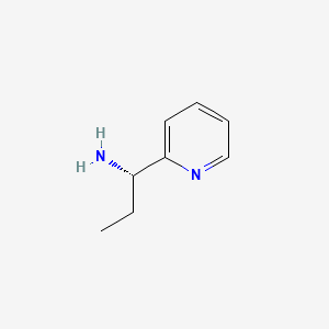 molecular formula C8H12N2 B576055 (S)-1-(pyridin-2-yl)propan-1-amine CAS No. 192223-66-8