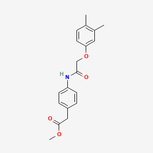 molecular formula C19H21NO4 B5760560 methyl (4-{[(3,4-dimethylphenoxy)acetyl]amino}phenyl)acetate 
