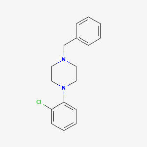 molecular formula C17H19ClN2 B5760608 1-benzyl-4-(2-chlorophenyl)piperazine 