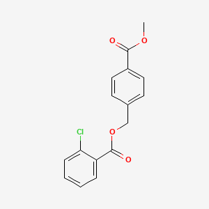 molecular formula C16H13ClO4 B5760624 4-(methoxycarbonyl)benzyl 2-chlorobenzoate 