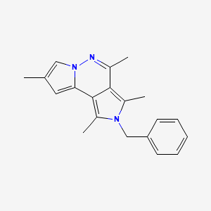 molecular formula C20H21N3 B5760636 2-benzyl-1,3,4,8-tetramethyl-2H-dipyrrolo[1,2-b:3',4'-d]pyridazine 