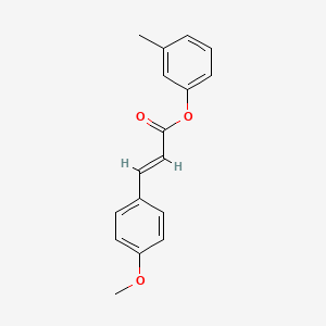 molecular formula C17H16O3 B5760643 3-methylphenyl 3-(4-methoxyphenyl)acrylate 