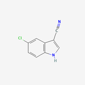 molecular formula C9H5ClN2 B576065 5-chloro-1H-indole-3-carbonitrile CAS No. 194490-14-7