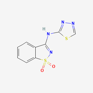 N-1,3,4-thiadiazol-2-yl-1,2-benzisothiazol-3-amine 1,1-dioxide