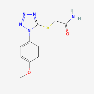 molecular formula C10H11N5O2S B5760713 2-{[1-(4-methoxyphenyl)-1H-tetrazol-5-yl]thio}acetamide 