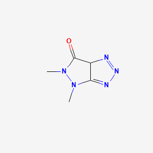 molecular formula C5H7N5O B576072 4,5-Dimethyl-4,5-dihydropyrazolo[3,4-d][1,2,3]triazol-6(1H)-one CAS No. 169511-84-6