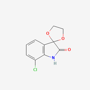 molecular formula C10H8ClNO3 B5760731 7'-chlorospiro[1,3-dioxolane-2,3'-indol]-2'(1'H)-one 
