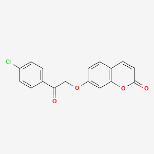 molecular formula C17H11ClO4 B5760735 7-[2-(4-chlorophenyl)-2-oxoethoxy]-2H-chromen-2-one CAS No. 314262-31-2