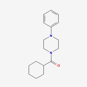 molecular formula C17H24N2O B5760768 1-(cyclohexylcarbonyl)-4-phenylpiperazine 
