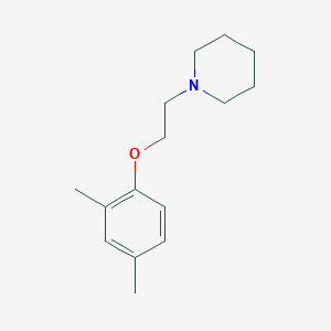 molecular formula C15H23NO B5760783 1-[2-(2,4-dimethylphenoxy)ethyl]piperidine 