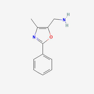 (4-Methyl-2-phenyl-1,3-oxazol-5-ylmethyl)amine