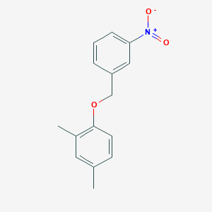 molecular formula C15H15NO3 B5760845 2,4-dimethyl-1-[(3-nitrobenzyl)oxy]benzene 