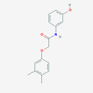 molecular formula C16H17NO3 B5760855 2-(3,4-dimethylphenoxy)-N-(3-hydroxyphenyl)acetamide 