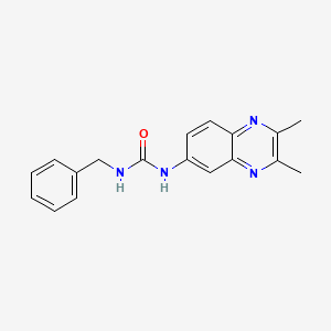 molecular formula C18H18N4O B5760863 N-benzyl-N'-(2,3-dimethyl-6-quinoxalinyl)urea 