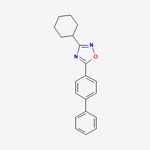 molecular formula C20H20N2O B5760887 5-(4-biphenylyl)-3-cyclohexyl-1,2,4-oxadiazole 