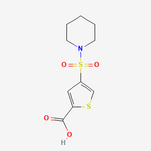 molecular formula C10H13NO4S2 B5760902 4-(1-piperidinylsulfonyl)-2-thiophenecarboxylic acid 