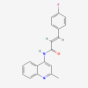 molecular formula C19H15FN2O B5760910 3-(4-fluorophenyl)-N-(2-methyl-4-quinolinyl)acrylamide 