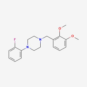 molecular formula C19H23FN2O2 B5760966 1-(2,3-dimethoxybenzyl)-4-(2-fluorophenyl)piperazine 