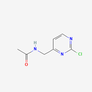 molecular formula C7H8ClN3O B576101 N-((2-Chloropyrimidin-4-yl)methyl)acetamide CAS No. 181363-09-7