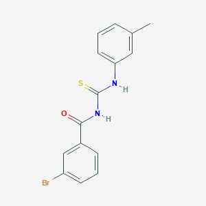 molecular formula C15H13BrN2OS B5761024 3-bromo-N-{[(3-methylphenyl)amino]carbonothioyl}benzamide 
