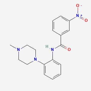 molecular formula C18H20N4O3 B5761050 N-[2-(4-methyl-1-piperazinyl)phenyl]-3-nitrobenzamide 