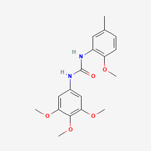 molecular formula C18H22N2O5 B5761053 N-(2-methoxy-5-methylphenyl)-N'-(3,4,5-trimethoxyphenyl)urea 