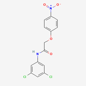 molecular formula C14H10Cl2N2O4 B5761077 N-(3,5-dichlorophenyl)-2-(4-nitrophenoxy)acetamide 