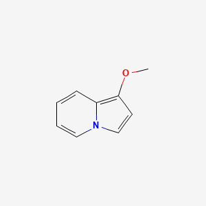 molecular formula C9H9NO B576109 1-Methoxyindolizine CAS No. 195615-15-7
