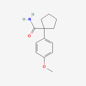 molecular formula C13H17NO2 B5761115 1-(4-methoxyphenyl)cyclopentanecarboxamide 