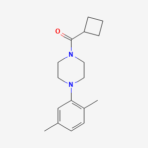 molecular formula C17H24N2O B5761133 1-(cyclobutylcarbonyl)-4-(2,5-dimethylphenyl)piperazine 