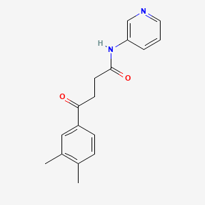 molecular formula C17H18N2O2 B5761150 4-(3,4-dimethylphenyl)-4-oxo-N-3-pyridinylbutanamide 