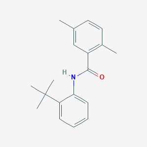 molecular formula C19H23NO B5761156 N-(2-tert-butylphenyl)-2,5-dimethylbenzamide 