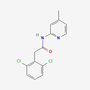 molecular formula C14H12Cl2N2O B5761197 2-(2,6-dichlorophenyl)-N-(4-methyl-2-pyridinyl)acetamide 