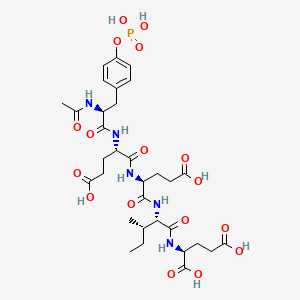 molecular formula C32H46N5O17P B576120 AC-Tyr(PO3H2)-glu-glu-ile-glu 