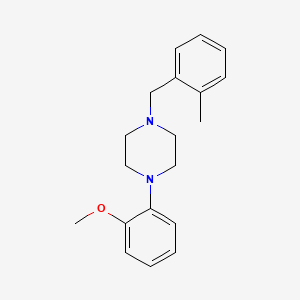 molecular formula C19H24N2O B5761207 1-(2-methoxyphenyl)-4-(2-methylbenzyl)piperazine 
