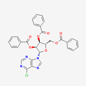 [(2S,3S,4S,5S)-3,4-dibenzoyloxy-5-(6-chloropurin-9-yl)oxolan-2-yl]methyl benzoate