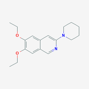 molecular formula C18H24N2O2 B5761267 6,7-diethoxy-3-(1-piperidinyl)isoquinoline 
