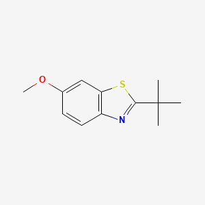 molecular formula C12H15NOS B576127 2-(Tert-butyl)-6-methoxybenzo[d]thiazole CAS No. 184835-94-7