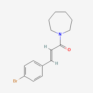 molecular formula C15H18BrNO B5761275 1-[3-(4-bromophenyl)acryloyl]azepane 