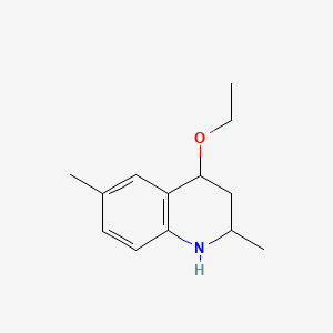molecular formula C13H19NO B576130 4-Ethoxy-2,6-dimethyl-1,2,3,4-tetrahydroquinoline CAS No. 170697-87-7