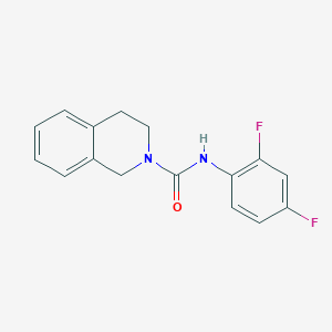 molecular formula C16H14F2N2O B5761304 N-(2,4-difluorophenyl)-3,4-dihydro-2(1H)-isoquinolinecarboxamide 