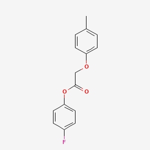 molecular formula C15H13FO3 B5761312 4-fluorophenyl (4-methylphenoxy)acetate 